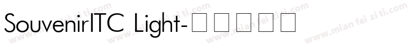 SouvenirITC Light字体转换